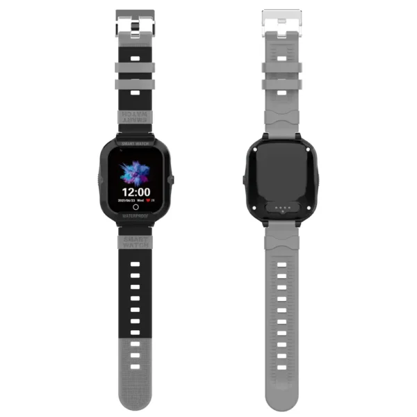 Kids Smart Watch with GPS Tracker Black Strip