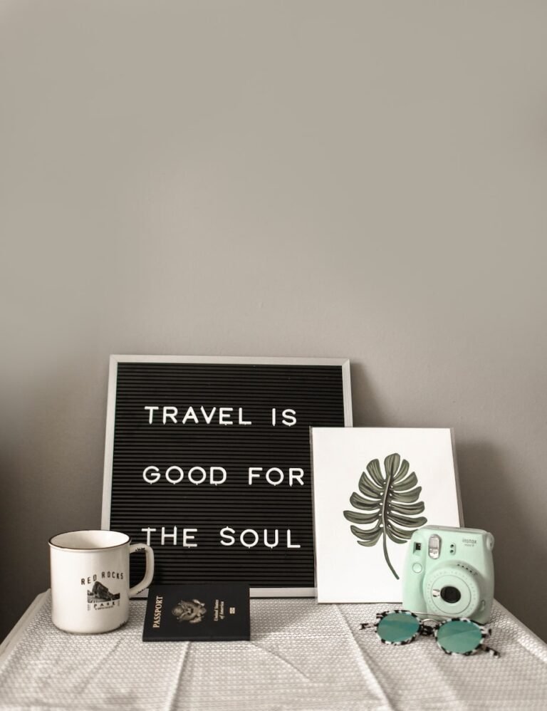 Travel Gadgets Mini 8 instant camera near decor